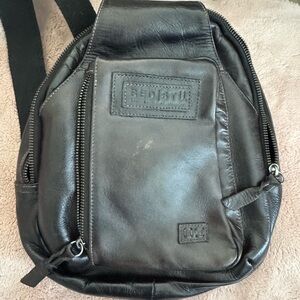 BED|STU Dark Leather Belt Bag